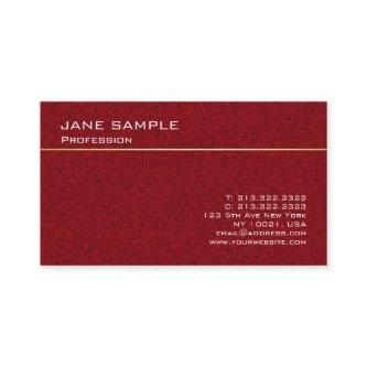 Trendy Modern Simple Design Elegant Dark Red Color