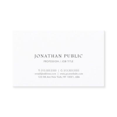 Trendy Modern Simple Design Elegant Professional