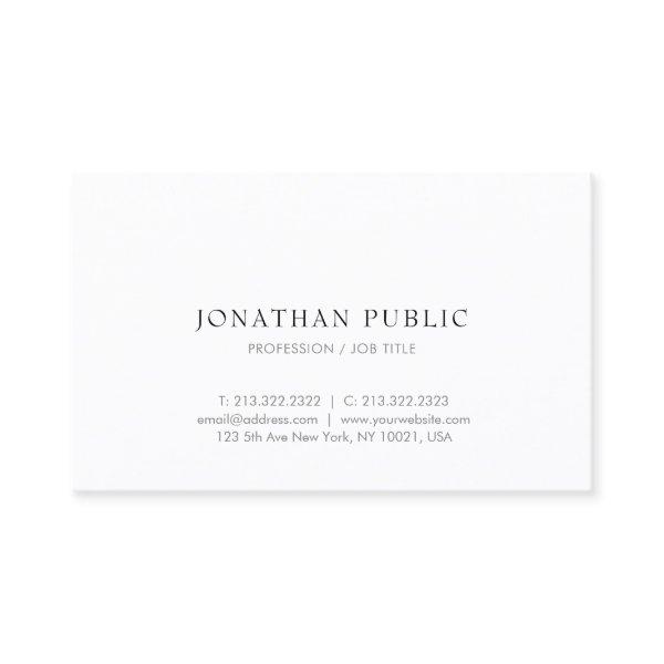 Trendy Modern Simple Design Elegant Professional