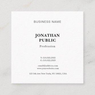 Trendy Modern Simple Professional Cool Template Square