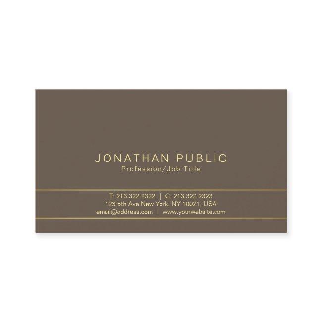 Trendy Modern Stylish Brown Combination Plain