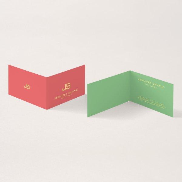 Trendy Modern Stylish Monogram Book Fold Best