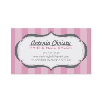 TRENDY modern wide stripe pink gray