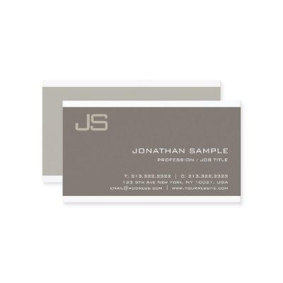 Trendy Monogram Design Modern Professional Luxury