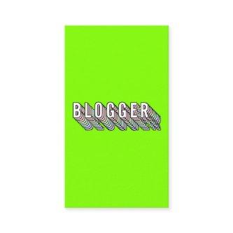 Trendy neon green 3d typography blogger minimal