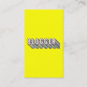 Trendy neon yellow 3d typography blogger minimal