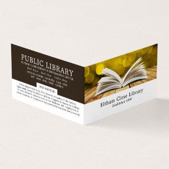Trendy Open Book, Library, Librarian Detailed