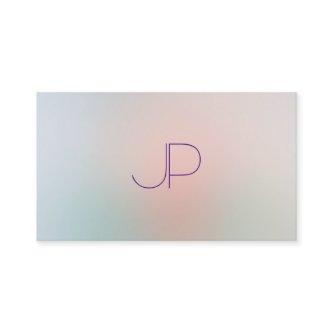 Trendy Pastel Colors Modern Monogram Template