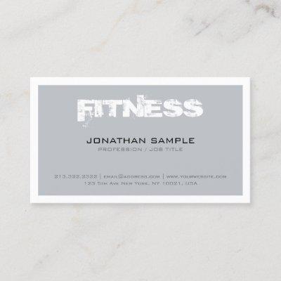 Trendy Personal Trainer Fitness Professional Plain