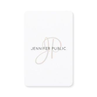 Trendy Personalized Modern Elegant Monogrammed