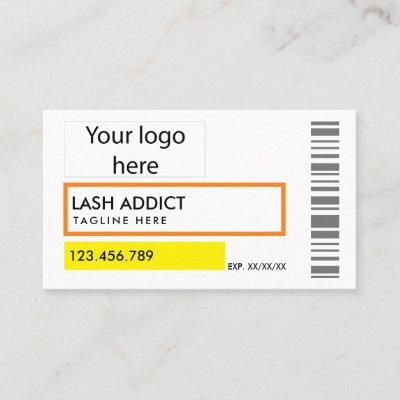 trendy pill bottle lashes package label business c