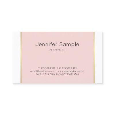 Trendy Pink Gold White Elegant Graphic Design