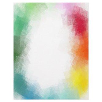 Trendy Pink Red Blue Green Yellow Modern Colorful Letterhead
