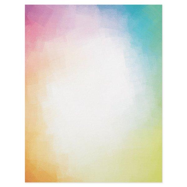 Trendy Pink Red Blue Green Yellow Modern Colorful Letterhead