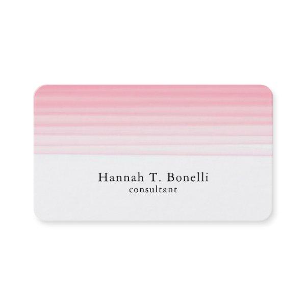 Trendy Pink White Plain Creative Modern Feminine