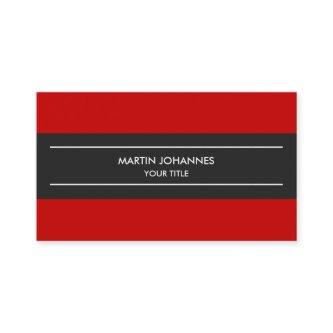 Trendy Plain Simple Grey Red