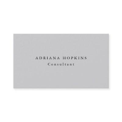 Trendy Plain Simple Light Grey Professional