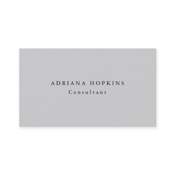 Trendy Plain Simple Light Grey Professional