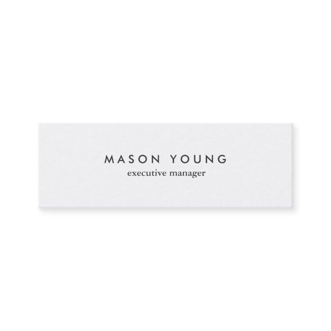 Trendy Plain Simple Minimalist Slim Professional Mini