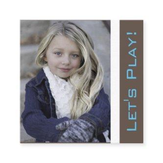 Trendy Playdate Card w/Photo