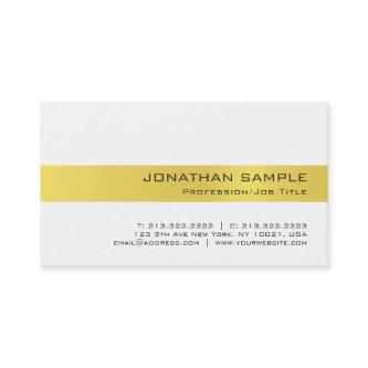 Trendy Professional Gold White Luxury Design