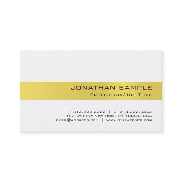 Trendy Professional Gold White Luxury Design