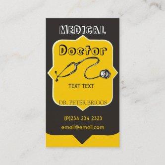 Trendy Professional-Looking Medical Doctor Appointment Card