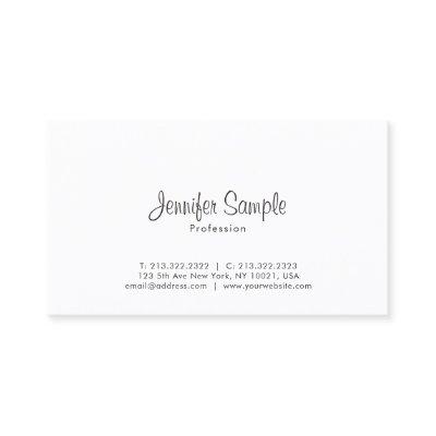 Trendy Professional Minimalist Elegant Plain