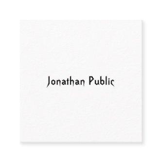 Trendy Professional Modern Hand Script Template Square