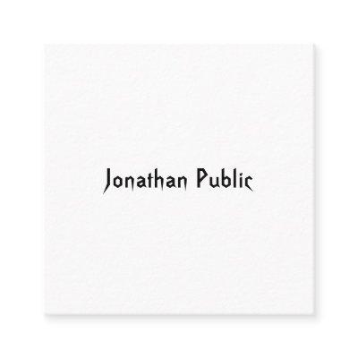 Trendy Professional Modern Hand Script Template Square