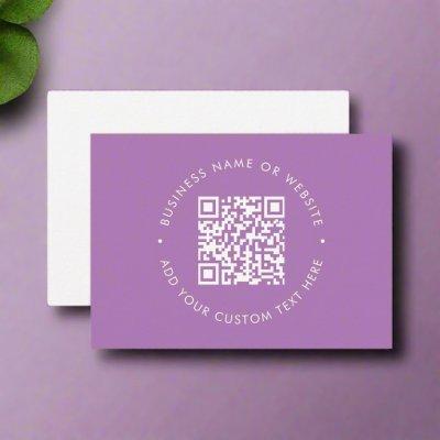 Trendy Purple QR Code Promotional Networking