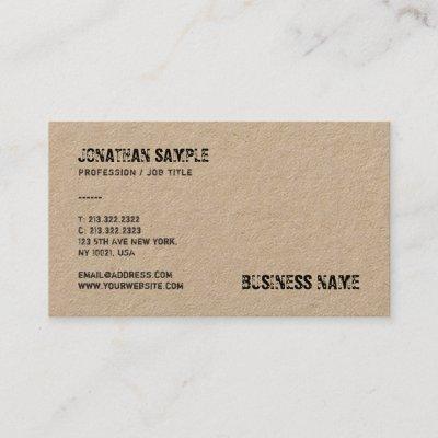 Trendy Real Kraft Paper Distressed Text Template