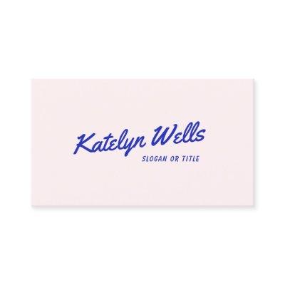 Trendy Retro Handwritten Typography Pink