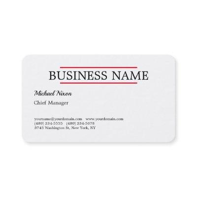 Trendy Script Modern Professional Plain Minimalist