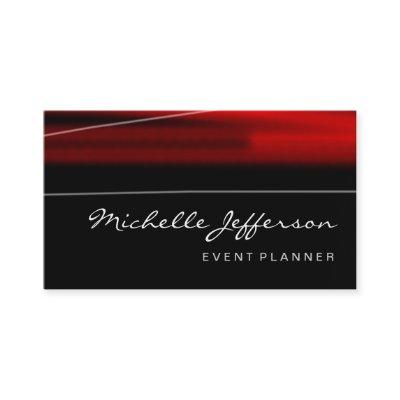 Trendy Script Red Black Pattern