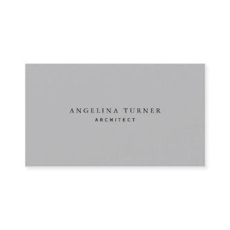 Trendy Simple Minimalist Silver Gray Professional