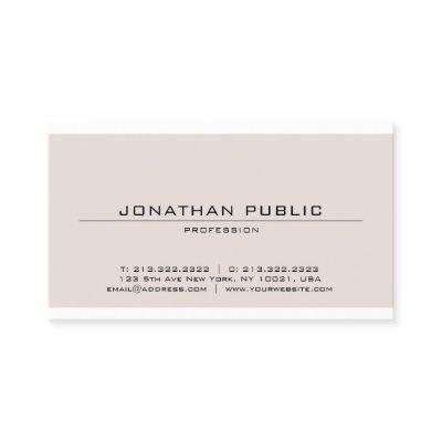 Trendy Sophisticated Minimalist Modern Design