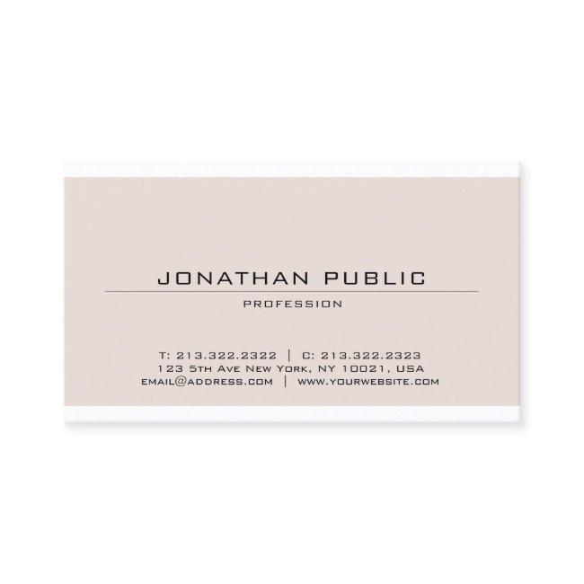 Trendy Sophisticated Minimalist Modern Design