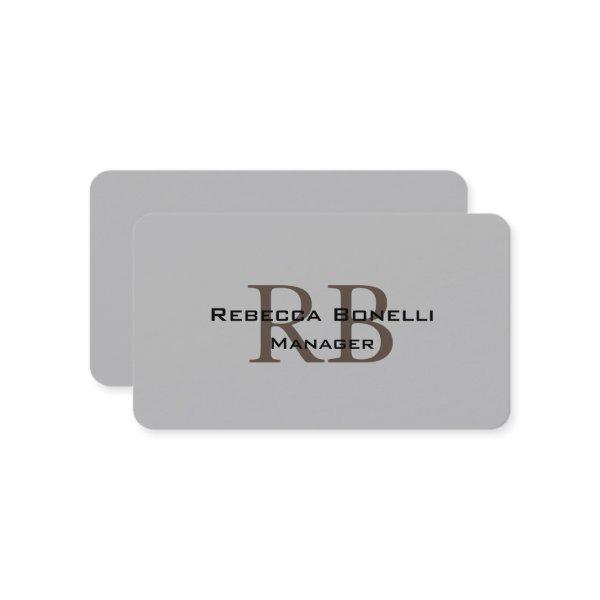 Trendy Style Monogram Minimalist Plain Simple