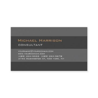 Trendy Stylish Grey Professional Consultant