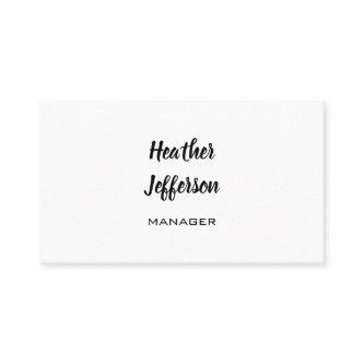 Trendy Stylish Handwritten Professional Plain