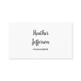 Trendy Stylish Handwritten Professional Plain