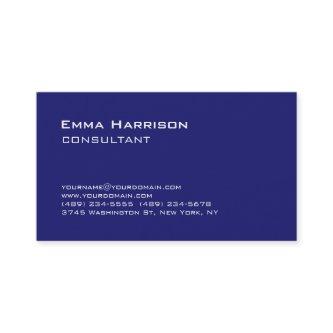 Trendy Stylish Midnight Blue Consultant