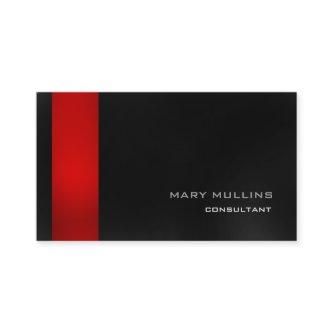 Trendy Stylish Red Dark Grey Modern Elegant