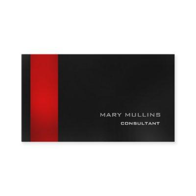Trendy Stylish Red Dark Grey Modern Elegant