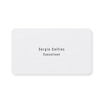 Trendy Stylish Simple Plain White Minimalist