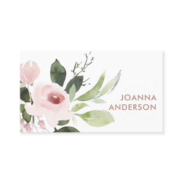 TRENDY SUBTLE COLOR WASH BLUSH PINK FLORAL BUNCH