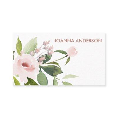 TRENDY SUBTLE COLOR WASH BLUSH PINK FLORAL BUNCH