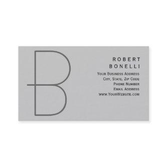 Trendy Unique Monogram Gray