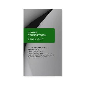 Trendy vertical green grey modern